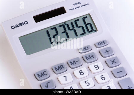 Casio calculator Stock Photo