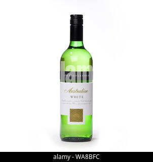bottle of Australian Outlander white wine Stock Photo