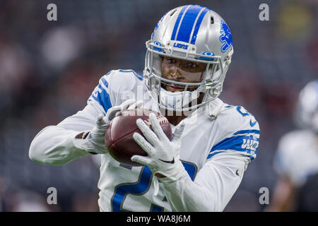 August 17, 2019: Detroit Lions cornerback Darius Slay (23) prior to an NFL football pre-season game between the Detroit Lions and the Houston Texans at NRG Stadium in Houston, TX. ..Trask Smith/CSM Stock Photo