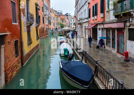 The Rio di San Provoio canal from the Ponte dei Carmini bridge, Venice
