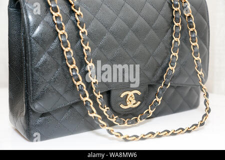 Chanel bag on a white background Stock Photo - Alamy