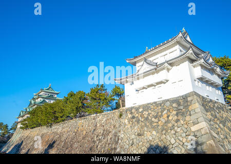 Nagoya, Japan - February 16, 2019: Southwest Turret of Nagoya Castle landmark in Nagoya, Japan. Stock Photo