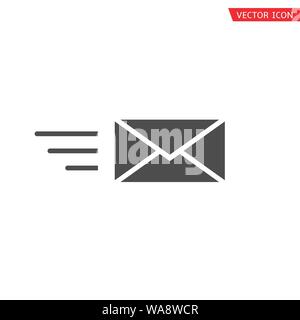 Message icon template. Simple envelope icon, Vector Stock Vector