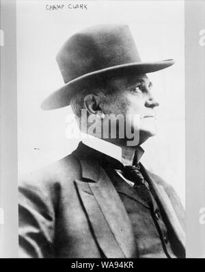 A portrait of Champ Clark, an American politician who served as Speaker ...