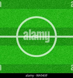 Green background with white football pitch lines Stock Vector