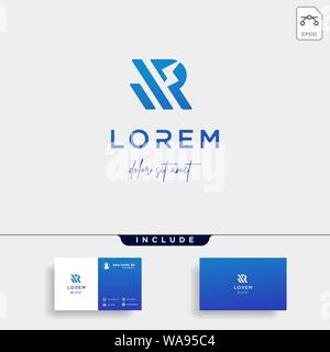 flash r letter logo vector design illustration Stock Vector