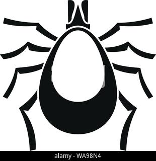 Allergy mite icon. Simple illustration of allergy mite vector icon for web design isolated on white background Stock Vector