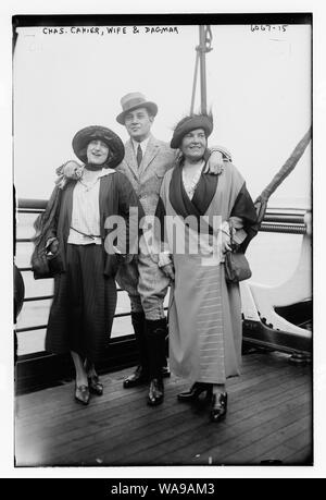 Chas. Cahier, wife and Dagmar Stock Photo