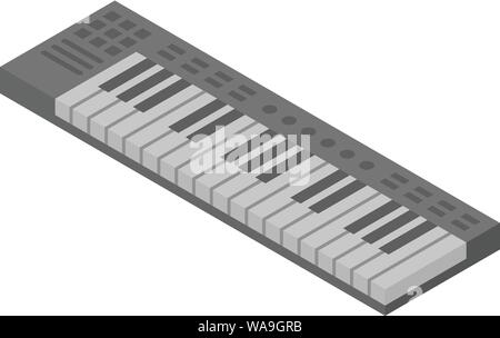 Studio synthesizer icon, isometric style Stock Vector