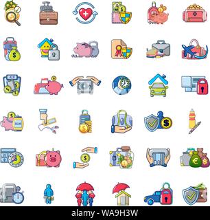 Chink icons set, cartoon style Stock Vector Image & Art - Alamy