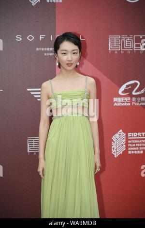 Actress Zhou Dongyu poses for fashion brand 