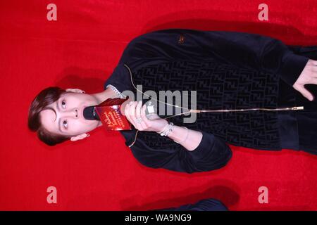 Chinese singer Jackson Wang attends the Harper's Bazaar annual gala in ...