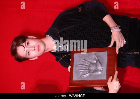 Chinese singer Jackson Wang attends the Harper's Bazaar annual gala in ...
