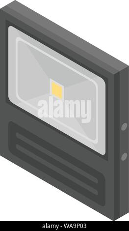 Sensor led light icon, isometric style Stock Vector