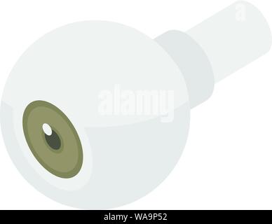 Eye artificial limb icon, isometric style Stock Vector