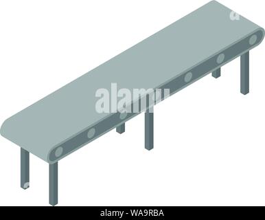 Factory line icon, isometric style Stock Vector