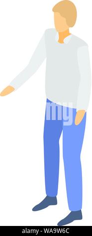 Warehouse manager icon, isometric style Stock Vector