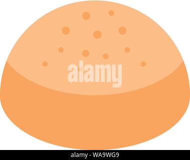 Burger bread icon, isometric style Stock Vector