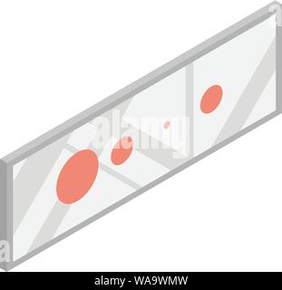 Wall picture icon, isometric style Stock Vector