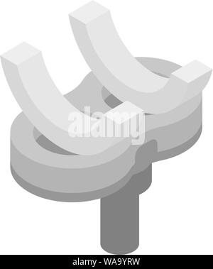 Artificial limb icon, isometric style Stock Vector