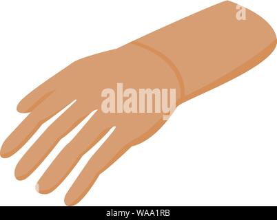 Human cyborg hand icon, isometric style Stock Vector