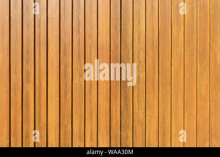 Honey-colored vertical wooden wall Stock Photo