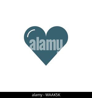 Heart related vector glyph icon. Stock Vector