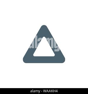 Triangle related vector glyph icon. Stock Vector