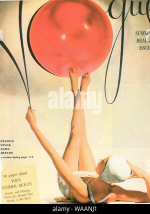 Vogue Cover 1940 Stock Photo