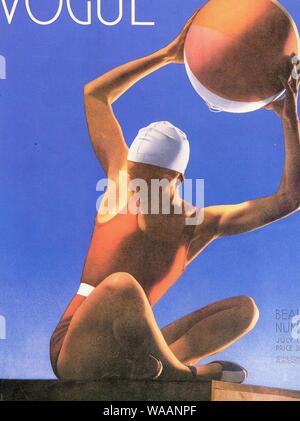 Vogue Cover 1940 Stock Photo