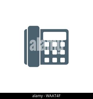 Office Phone related vector glyph icon. Stock Vector