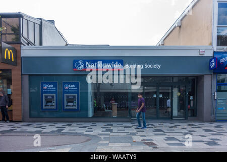 A branch of Nationwide bank on The High Street in Slough, Berkshire, UK Stock Photo