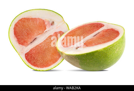 Pomelo or grapefriut isolated on white background Stock Photo