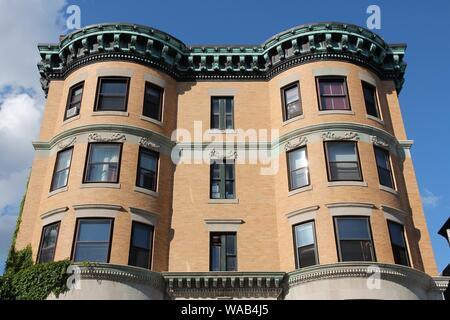 CAMBRIDGE, UNITED STATES - JUNE 9, 2013: House in Cambridge, Massachusetts near Boston, USA. Home ownership rate in the USA is approximately 64 percen Stock Photo