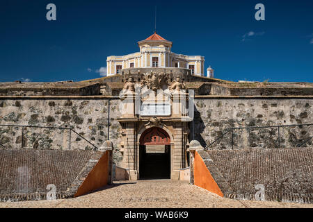 Forte de Nossa Senhora da Graça (Fort of Graca) aka Conde de Lippe Fort, in Elvas, Alto Alentejo, Portugal Stock Photo