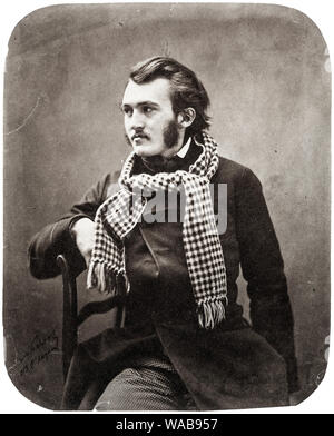 Paul Gustave Dore, (1832-1883), by Felix Nadar, portrait photograph, 1855-1859 Stock Photo