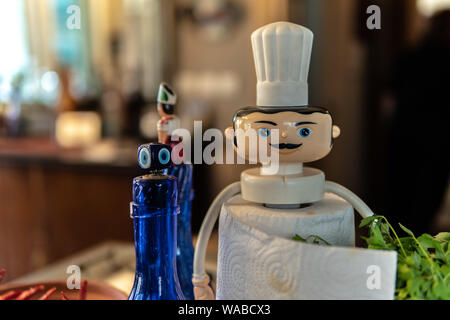 A decorative paper towel holder in Turkey Stock Photo