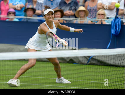 Heather Watson (GBR) playing at the Nature Valley International tennis, Devonshire Park, Eastbourne, England, UK. 25th June 2019 Stock Photo