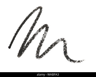 Squiggle of eye liner pencil Stock Photo