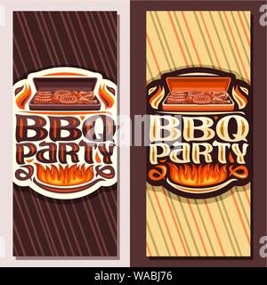 BBQ party vertical banners Stock Vector Image & Art - Alamy