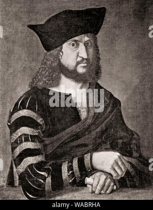 Frederick III or Frederick the Wise, 1463 - 1525, Elector of Saxony,  Friedrich III.oder Friedrich der Weise, 1463 - 1525, Kurfürst von Sachsen Stock Photo