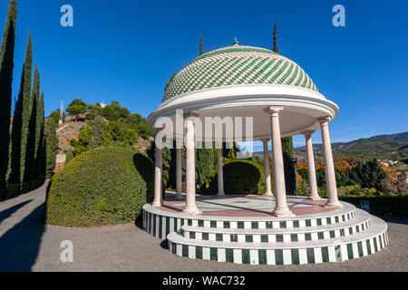 Mirador historico in Jardín Botánico Histórico La Concepción, Malaga, Andalucia, Spain Stock Photo