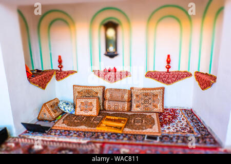 Decoration detail. Courtyard in a hotel. Stock Photo