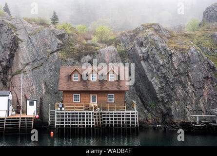 Fishermen house in Quidi Vidi, St. John's, Newfoundland and Labrador, Canada Stock Photo