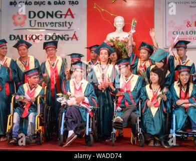 Dong A University IT Program for Students with Disabilities. Stock Photo