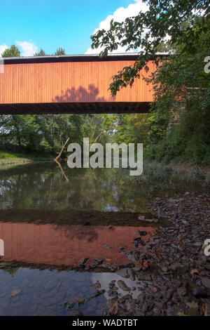 Hune Covered Bridge, Ohio Stock Photo