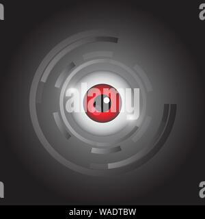 Abstract eye icon vector Stock Vector