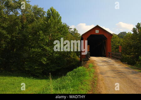 Hune Covered Bridge, Ohio Stock Photo