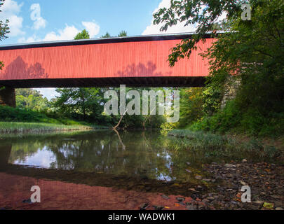 Hune Covered Bridge, Ohio Stock Photo