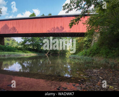 Hune Covered Bridge, Ohio Stock Photo